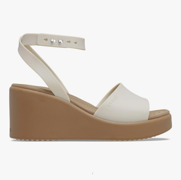 Crocs Brooklyn Ankle Strap Wedges Size 11 - Picture 4 of 6